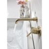 PAGED Bathroom Sink Faucet Wall-Mounted Bathroom Faucets Single Handle Faucet with Pop-Up Drain (No Overflow) - 2 of 4