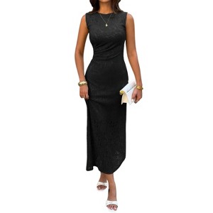 target cocktail dress Slickblue Women Lace Midi Ruched Waist Feminine Silhouette Style Evening Dress Special Events, S-XL : sizechart_vespera-lace-dress Style:New boho lace champagne Ian Stuart New Collection Midi dress