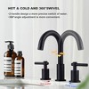 WOWOW 8 in. Widespread Double-Handle Bathroom Faucet - 4 of 4