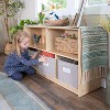 Guidecraft EdQ 2-Shelf 5-Compartment Storage 24": Multi-purpose Wooden Home and Classroom Storage Shelf with Bins for Books and Toys - image 3 of 4