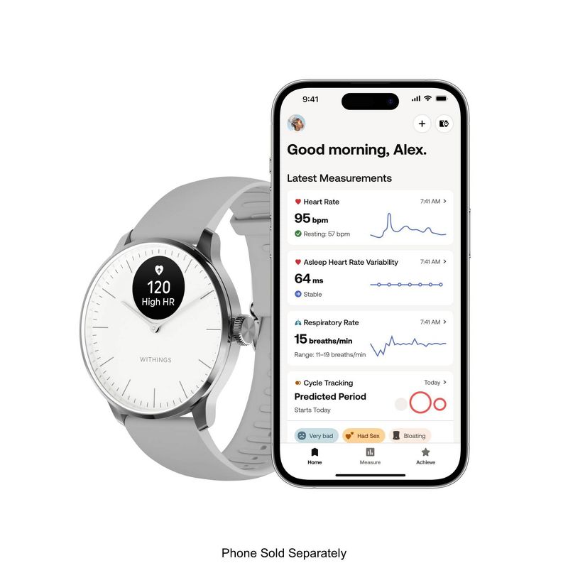 Withings ScanWatch Light - White, 2 of 10