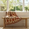 Native Design 50x60 inch Woven Tapestry Throw – Cotton Rayon Blend by Manual Woodworkers and Weavers - 3 of 3