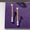 Ross-Simons 1.00 ct. t.w. Diamond Linear Bar Drop Earrings in 14kt Yellow Gold - 3 of 4