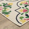Captiv8e Designs Hilo Floral Medallions Ivory Indoor/Outdoor Rug - 3 of 4