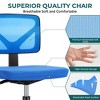 ALEXOUN Mesh Rolling Work Swivel Computer Chair,Ergonomic Low-Back with Wheels,Armless Comfortable Seat Lumbar Support for Home,Bedroom,Study - 4 of 4