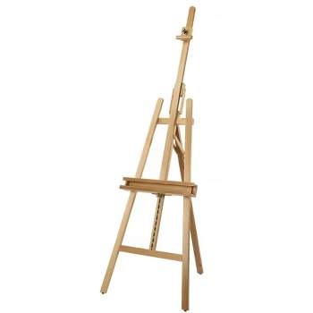 Artist's Loft Art Display Stand Floor Easel with Braced Back and Rubber Feet for Beginners and Professionals, Holds up to 47 Inches of Canvas, Brown