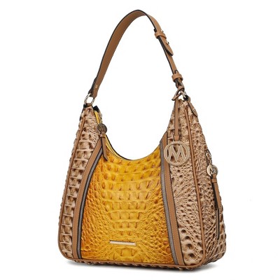 MKF Collection Becket Faux Crocodile-Embossed Women’s Shoulder Bag by Mia K
