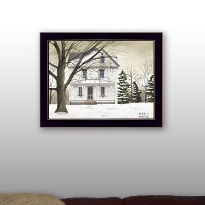 AZL1 Life Concept Wall Art Winter Porch Printed Framed Poster Ready To Hang Canvas Display for Modern Energetic Home Decor, Black, 20"*2"*16"