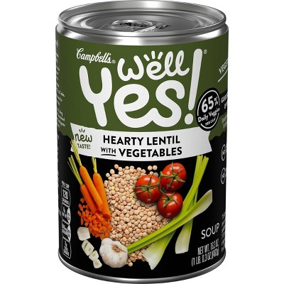 Campbell's Well Yes! Hearty Lentil with Vegetables Soup - 16.3oz