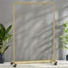 Heavy-Duty Clothes Rack with Dense Mesh Storage Shelf, 25.4mm Metal Garment Rack with Wheels and 2 Brakes Freestanding Clothes Rack - 3 of 4