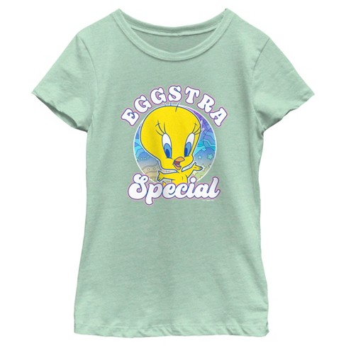 Girl's Looney Tunes Easter Eggstar Special Tweety T-Shirt - image 1 of 4