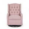 Fabric Manual Recliner Chair with 360-Degree Swivel - 2 of 4