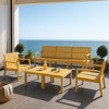 GDFStudio Eleanor Modern Waterproof Polypropylene 5-Piece Patio Seating Set - 2 of 4