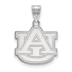 Black Bow Jewelry Sterling Silver Auburn Tigers NCAA Medium Pendant - 1 of 3