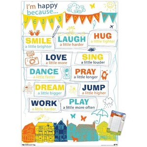 Trends International I'm Happy Unframed Wall Poster Prints - 1 of 4