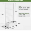 Dovelina Mobile Metal Planter Box, Garden Bed, Trellis for Climbing Plants, Drainage Holes and wheels - 2 of 4
