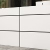 Famapy White Modern Reception Desk Front Counter Desk - 4 of 4