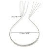 Unique Bargains Women's Four Rows Rhinestone Tassel Headband Silver Tone 1 Pc - 4 of 4