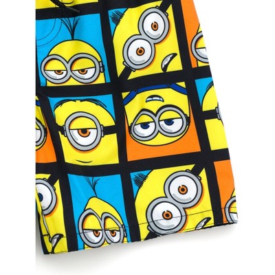 Minions Big Boys UPF 50+ Swim Trunks Bathing Suit Yellow / Orange 8 — фото 3