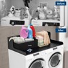 2-Tier Washer Dryer Countertop with 2 Drawers,Wood Laundry Countertop with 2.75" H Edge Rails,Waterproof Washer Dryer Cover with Anti-Slip Pads - 3 of 4