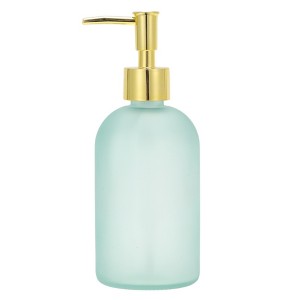 Unique Bargains Reusable Cylinder Frosted Soap Dispenser 1 Pc - 1 of 4