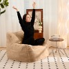 CAVINAS Comfy Fabric Foam Bean Bag Chair with Back Support,Soft Bean Bag Couch,Accent Chairs for Living Room - 3 of 4