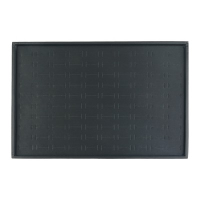 Unique Bargains PU Leather Jewelry Display Organizer Trays with Removable Dividers for Drawers