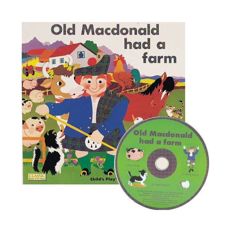 Old MacDonald Had a Farm - (Classic Books with Holes 8x8 with CD) (Mixed Media Product), 1 of 2