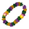 Magic Matt’s Brilliant Blinkys Tri Color Hawaiian Mardi Gras Flower Lei Flashing Necklace - 3 of 3
