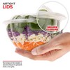 Stock Your Home 32oz Clear Plastic Salad Bowls with Lids Disposable (50 Pack) Medium Takeout Container with Snap on Lid for Fruit Salads - 3 of 4