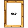 PosterPalooza | 6x9 Thin Bamboo Picture Frame, UV Acrylic, 2 Finishes - Gold and Brown - 2 of 4