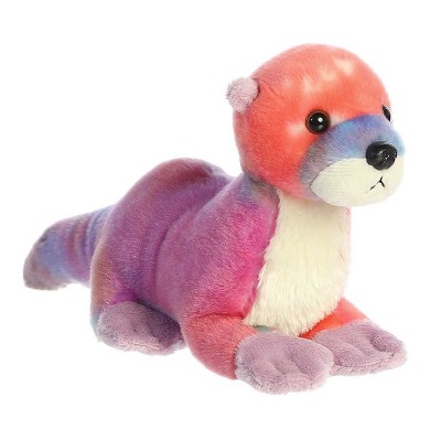 Aurora Small River Otter Mini Flopsie Adorable Stuffed Animal Purple 9"