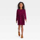 Girls' Relaxed Fit Long Sleeve Dress - Cat & Jack™