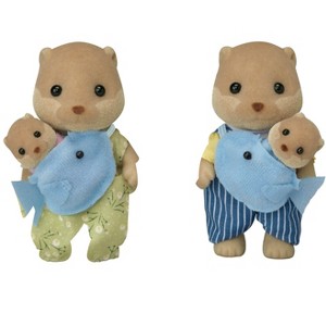 Calico Critters Splashy Otter Family, Set of 4 Collectible Doll Figures - 1 of 4
