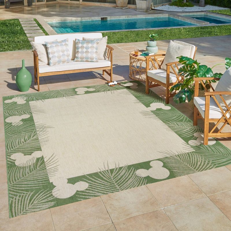 Mickey Mouse Palm Border Outdoor Rug, 3 of 7