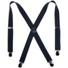 CTM Men's Elastic with Anti Slip Pin Clip 1 1/2 Inch Solid Suspenders - 2 of 4