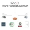 Ecopots Indoor/Outdoor Round Recycled Plastic Modern Hanging Saucer - 4 of 4