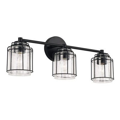Capital Lighting Harmon 3 - Light Vanity in  Matte Black