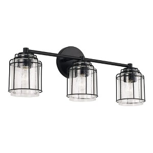 Capital Lighting Harmon 3 - Light Vanity in  Matte Black - 1 of 4