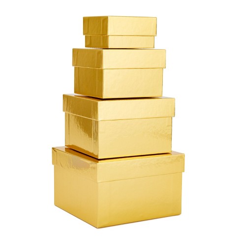 Stockroom Plus 4-pack Square Nesting Gift Boxes, Decorative Boxes