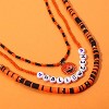 Surfer Heishi Bead Choker Necklace for Woman Star Pearl Polymer Clay Record Disc Beads Layered Necklace Boho Beach Necklace jewelry - 4 of 4