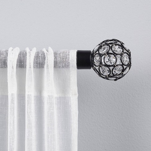 Rings 1 Curtain Rod And Coordinating Finial Set Exclusive Home
