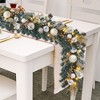6 Ft Pre-Lit Holiday Garland with 20 Battery Operated Led Lights with Timer for Mantle Staircase Table - 3 of 4