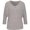 Women's Button Detail 3/4 Sleeve Knit Top - LASCANA - 2 of 4