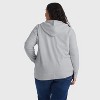Hanes Just My Size EcoSmart Women's Full-Zip Fleece Hoodie (Plus Size) - 3 of 4