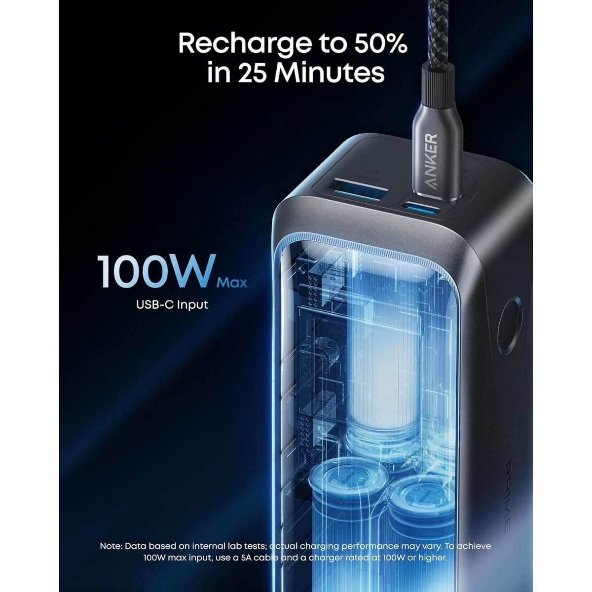 Anker Prime Power Bank, 20,100mAh 3-Port Portable Charger 220W Max Output, Two-Way Charging, TSA-Approved, App Control, for MacBook, iPhone 17 / 16 - thumbnail 5