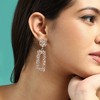 SOHI Women's The Corroded Drop Earrings - 3 of 4
