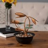 Nature Spring Tabletop Cascading Water Fountain - 10.5", Copper - 4 of 4