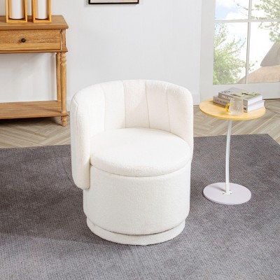 CAVINAS Premium Teddy Fabric Accent Chair,Modern Arm Chair for Living Room, Bedroom, Study