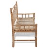 vidaXL Garden Bench Natural Bamboo 47.2 in wide Sturdy Garden Bench - 4 of 4